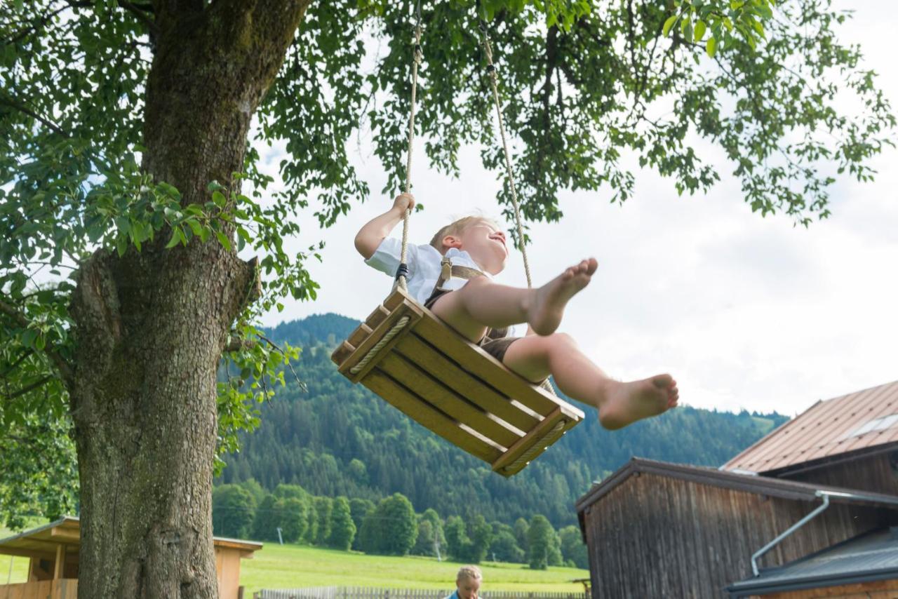 Hartlhof Urlaub Am Baby- Und Kinderbauernhof Βίλα Niederau Εξωτερικό φωτογραφία